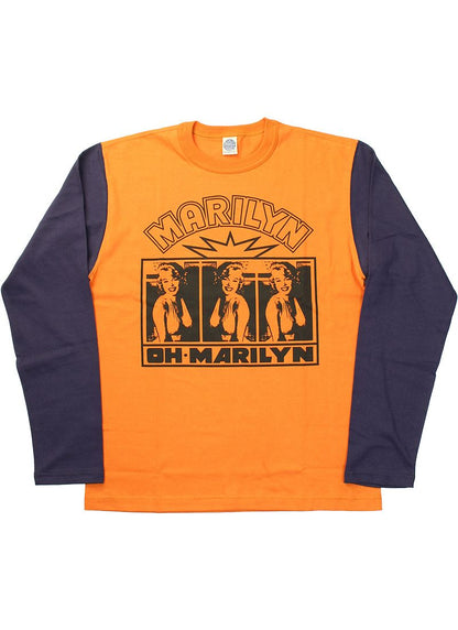 TMC2453 / TOYS McCOY LONG SLEEVE TEE MARILYN MONROE "OH・MARILYN"