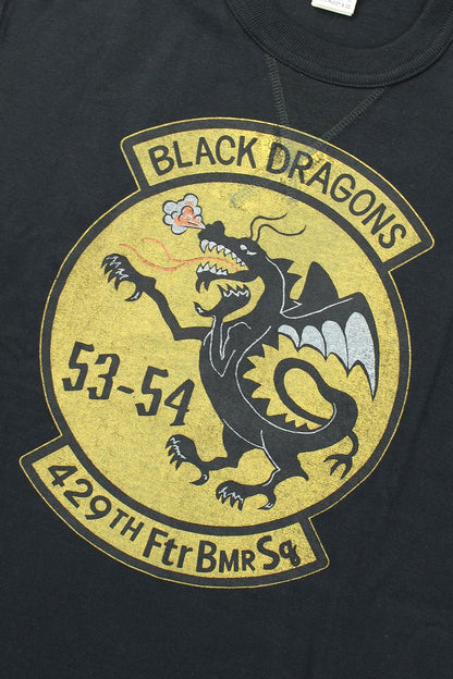 TMC2459 / TOYS McCOY MILITARY LONG SLEEVE TEE 429TH FTR BMR SQ " BLACK DRAGONS "