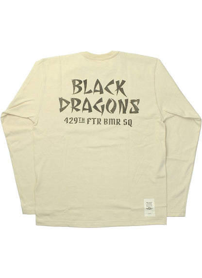 TMC2459 / TOYS McCOY MILITARY LONG SLEEVE TEE 429TH FTR BMR SQ " BLACK DRAGONS "