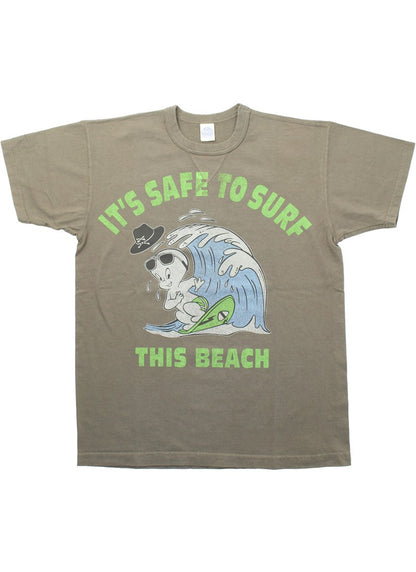 TMC2504 / TOYS McCOY CASPER TEE " IT'S SAFE TO SURF "