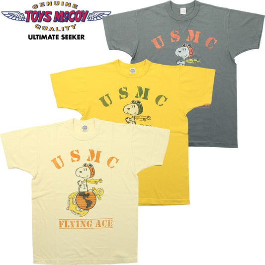 TMC2527 / TOYS McCOY SNOOPY TEE WOODSTOCK " USMC "