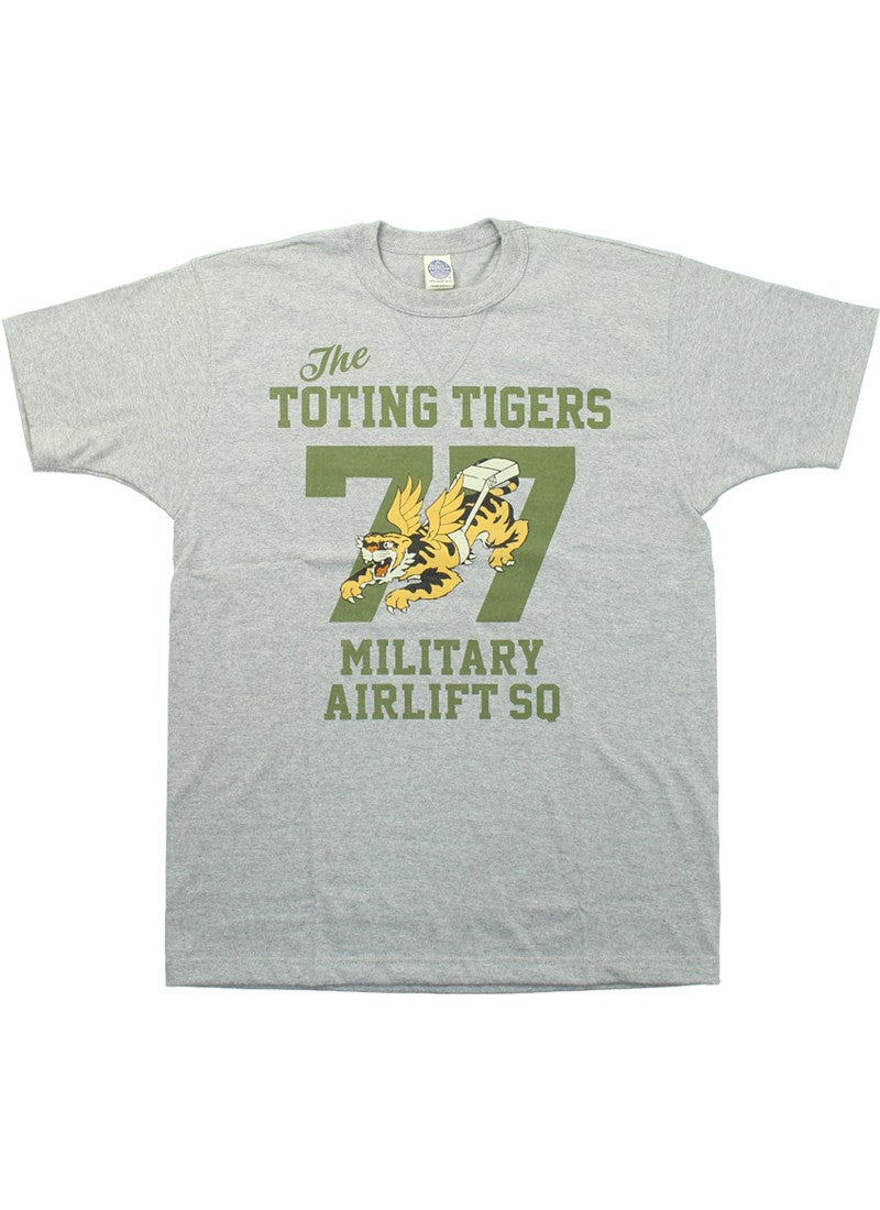 TMC2529 / TOYS McCOY MILITARY TEE SHIRT " THE TOTING TIGERS 77 "