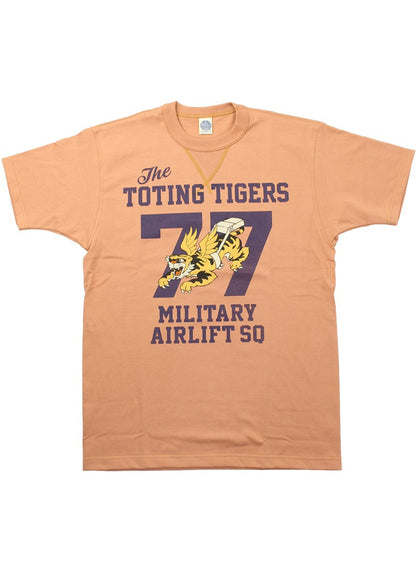 TMC2529 / TOYS McCOY MILITARY TEE SHIRT " THE TOTING TIGERS 77 "