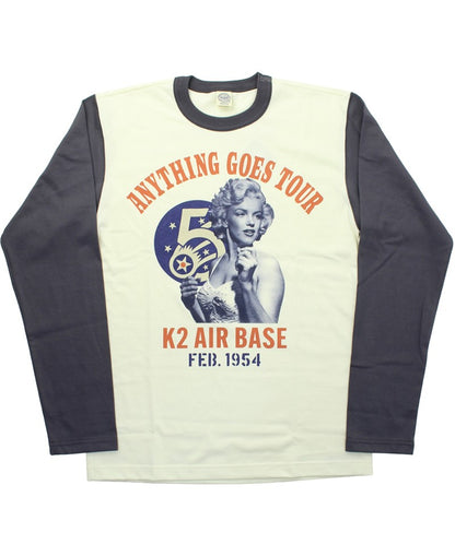 TMC2544 / TOYS McCOY LONG SLEEVE TEE MARILYN MONROE "ANYTHING GOES TOUR"