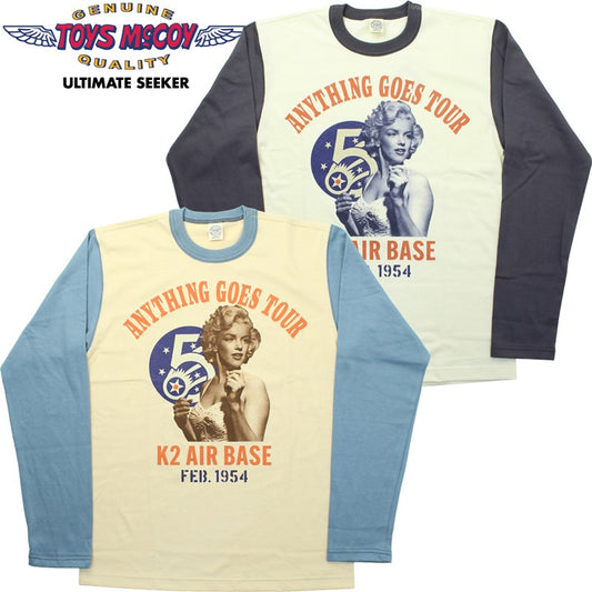TMC2544 / TOYS McCOY LONG SLEEVE TEE MARILYN MONROE "ANYTHING GOES TOUR"