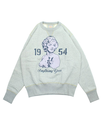 TMC2545 / TOYS McCOY HEAVYWEIGHT SWEAT MARILYN MONROE "ANYTHING GOES"