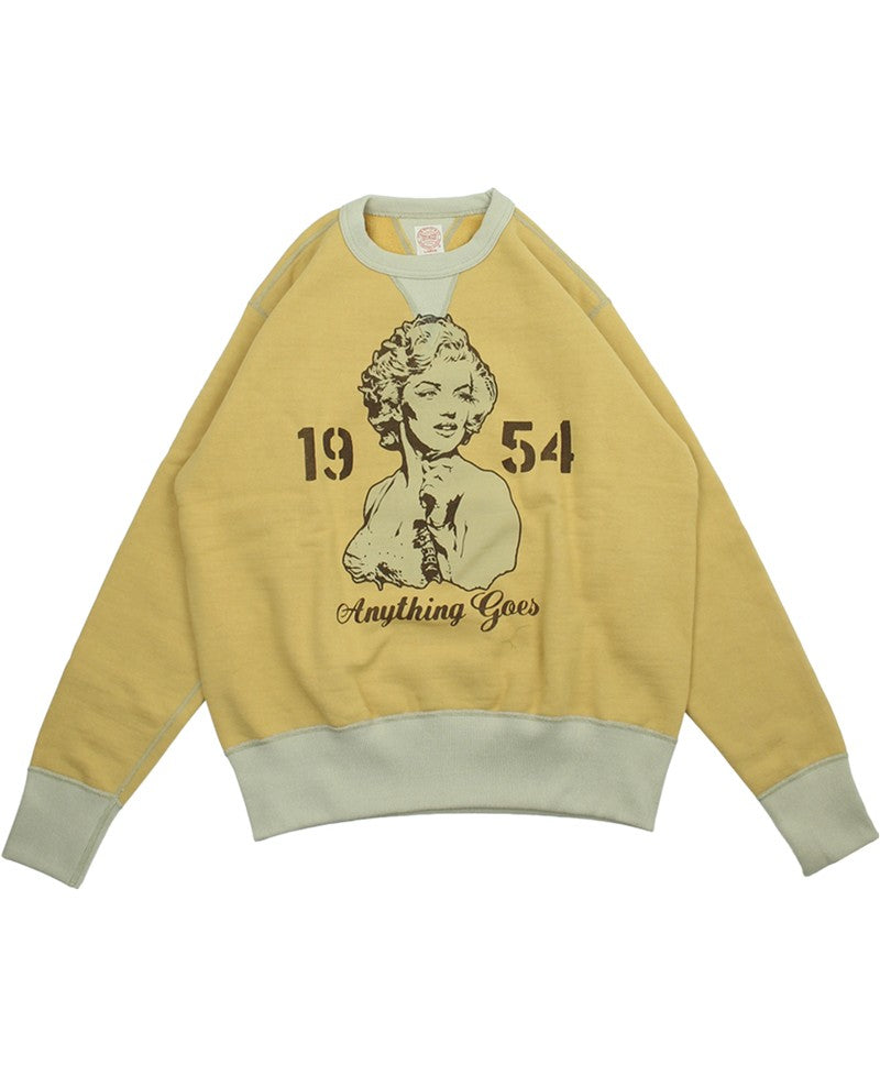 TMC2545 / TOYS McCOY HEAVYWEIGHT SWEAT MARILYN MONROE "ANYTHING GOES"