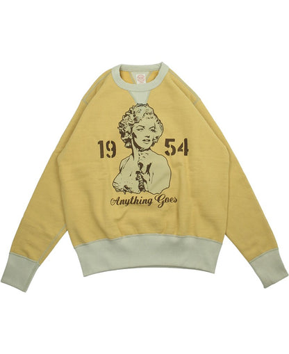 TMC2545 / TOYS McCOY HEAVYWEIGHT SWEAT MARILYN MONROE "ANYTHING GOES"