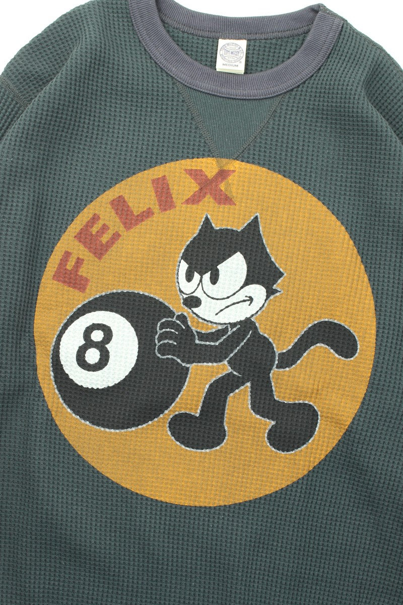 TMC2546 / TOYS McCOY BIG WAFFLE CREW NECK SHIRT "FELIX 8 BALL"