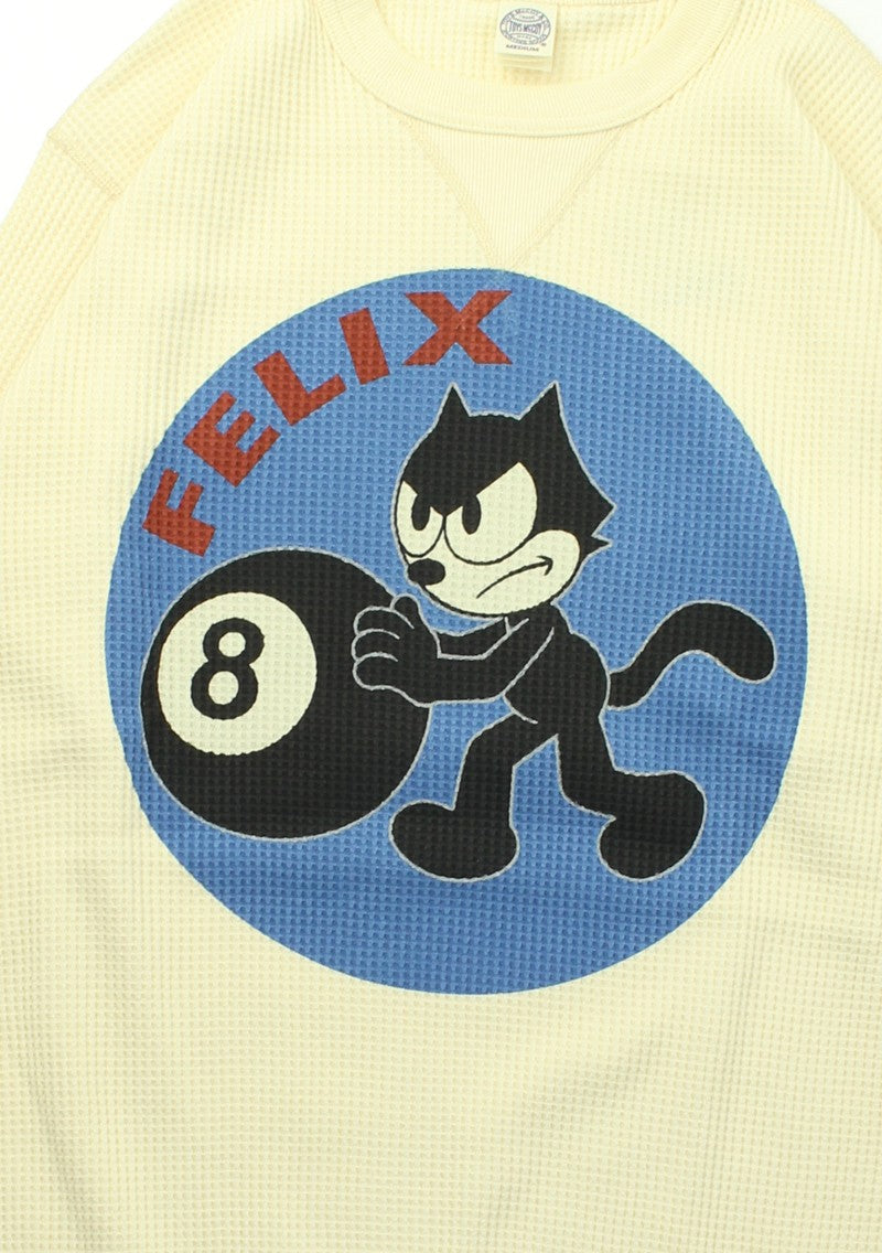 TMC2546 / TOYS McCOY BIG WAFFLE CREW NECK SHIRT "FELIX 8 BALL"