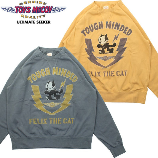 TMC2548 / TOYS McCOY GARMENT DYING SWEAT SHIRT FELIX THE CAT "TOUGH MINDED"