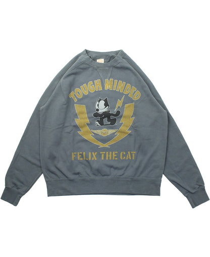 TMC2548 / TOYS McCOY GARMENT DYING SWEAT SHIRT FELIX THE CAT "TOUGH MINDED"