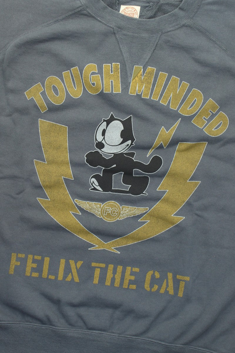 TMC2548 / TOYS McCOY GARMENT DYING SWEAT SHIRT FELIX THE CAT "TOUGH MINDED"