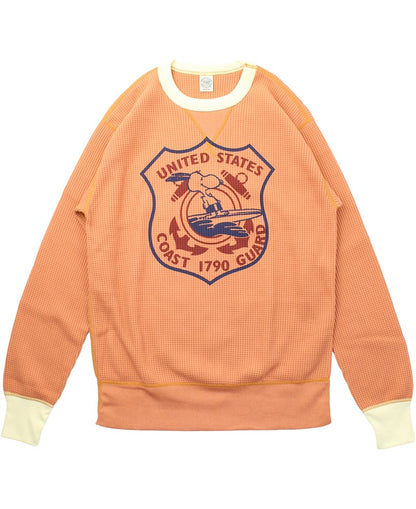 TMC2549 / TOYS McCOY BIG WAFFLE CREW NECK SHIRT SNOOPY "U.S.COAST GUARD "