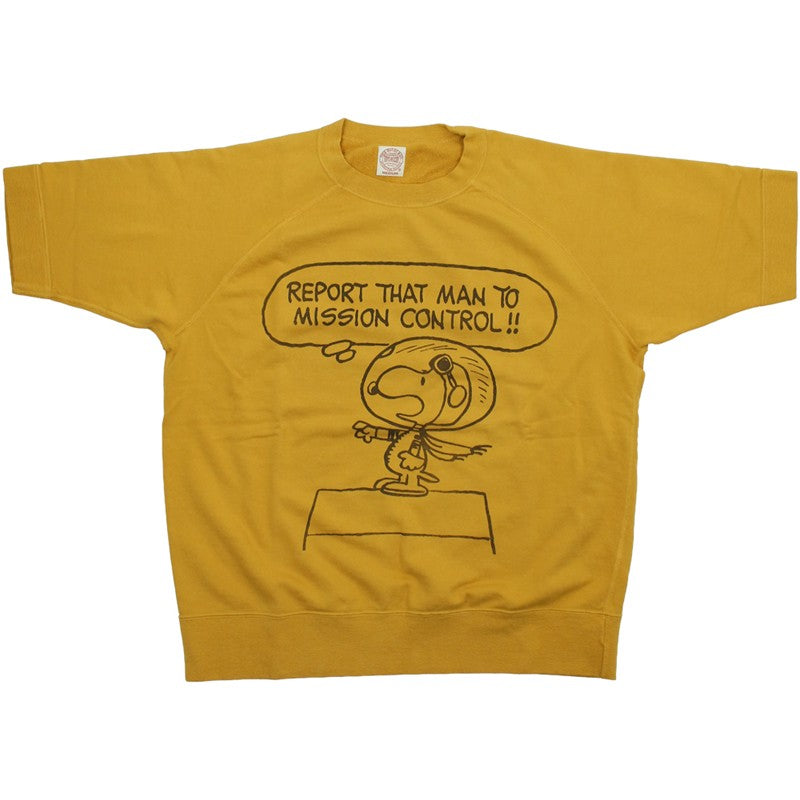 TMC2625 / TOYS McCOY SHORT SLEEVE SWEAT SHIRT SNOOPY " MISSION CONTROL !! "