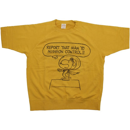 TMC2625 / TOYS McCOY SHORT SLEEVE SWEAT SHIRT SNOOPY " MISSION CONTROL !! "