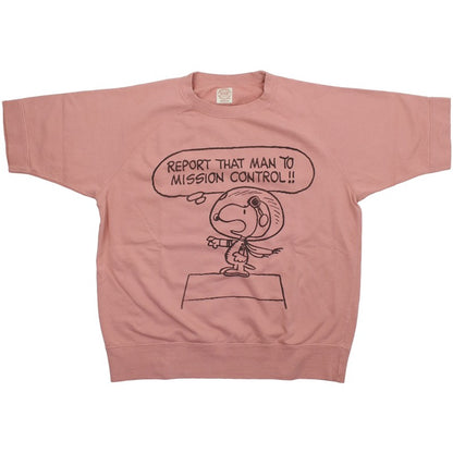TMC2625 / TOYS McCOY SHORT SLEEVE SWEAT SHIRT SNOOPY " MISSION CONTROL !! "