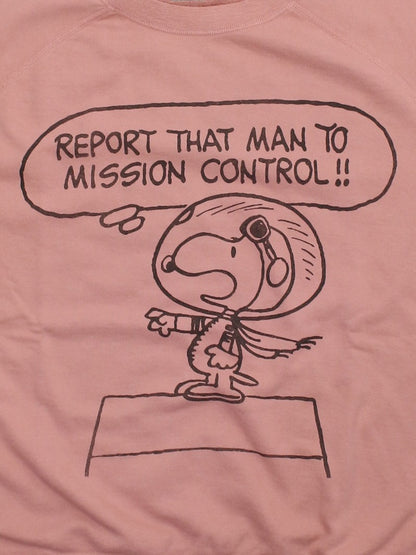 TMC2625 / TOYS McCOY SHORT SLEEVE SWEAT SHIRT SNOOPY " MISSION CONTROL !! "