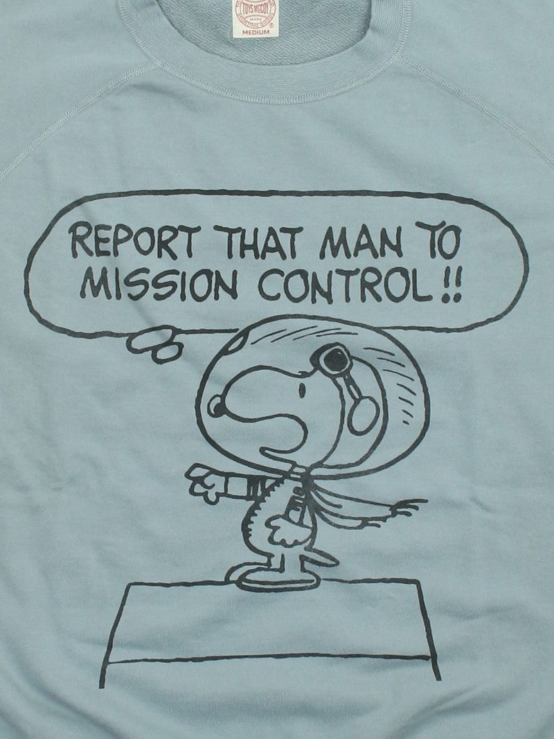 TMC2625 / TOYS McCOY SHORT SLEEVE SWEAT SHIRT SNOOPY " MISSION CONTROL !! "