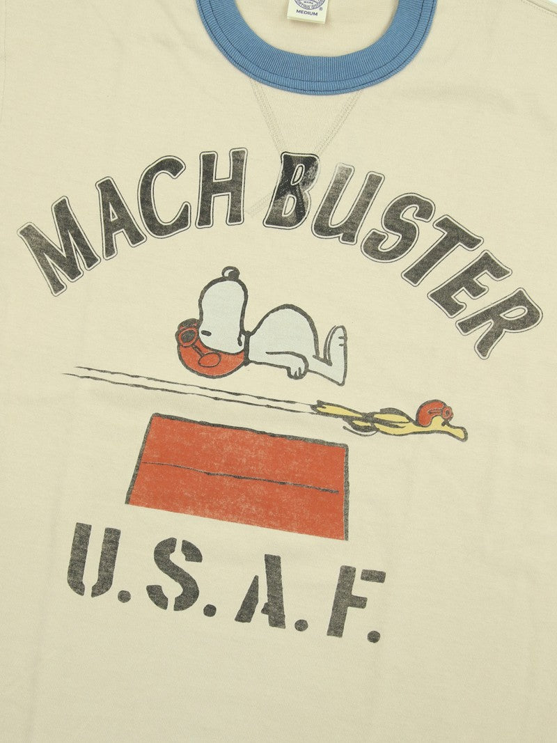 TMC2627 / TOYS McCOY PEANUTS TEE　SNOOPY " MACH BUSTER U.S.A.F. "
