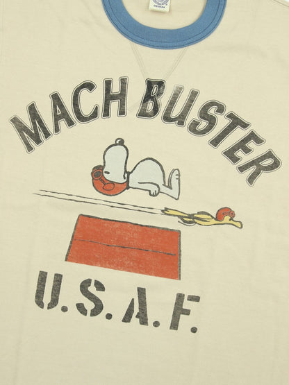 TMC2627 / TOYS McCOY PEANUTS TEE　SNOOPY " MACH BUSTER U.S.A.F. "