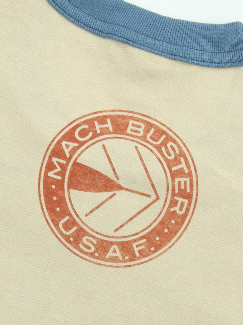 TMC2627 / TOYS McCOY PEANUTS TEE　SNOOPY " MACH BUSTER U.S.A.F. "