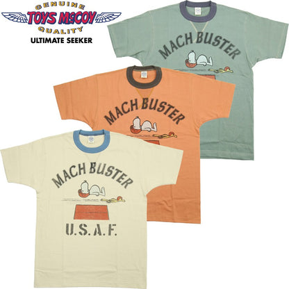 TMC2627 / TOYS McCOY PEANUTS TEE　SNOOPY " MACH BUSTER U.S.A.F. "