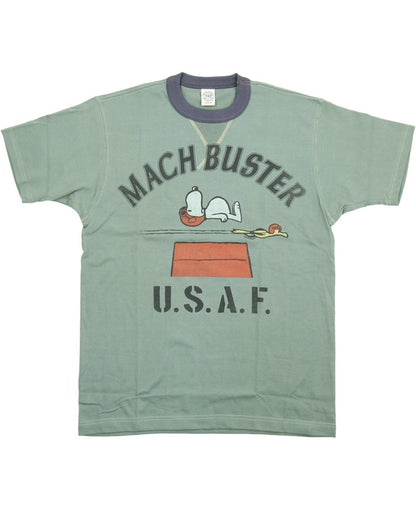 TMC2627 / TOYS McCOY PEANUTS TEE　SNOOPY " MACH BUSTER U.S.A.F. "