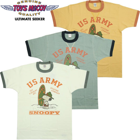 TMC2629 / TOYS McCOY PEANUTS TEE　SNOOPY " U S ARMY "