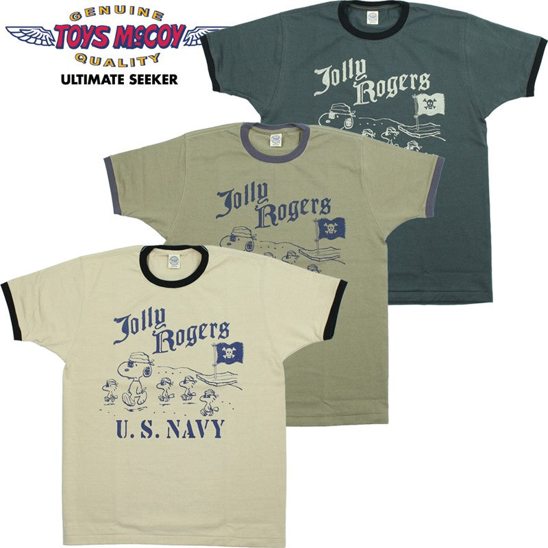 TMC2630 / TOYS McCOY JOHNNY RINGER TEE SNOOPY " JOLLY ROGERS "