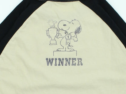 TMC2631 / TOYS McCOY PEANUTS CROPPED RAGLAN TEE　SNOOPY " MOTOCROSS CHAMPIONSHIP "