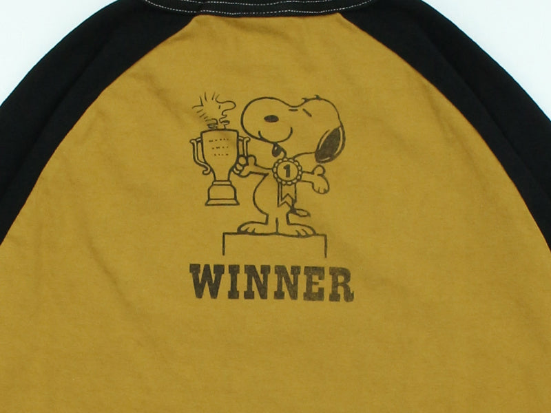 TMC2631 / TOYS McCOY PEANUTS CROPPED RAGLAN TEE　SNOOPY " MOTOCROSS CHAMPIONSHIP "