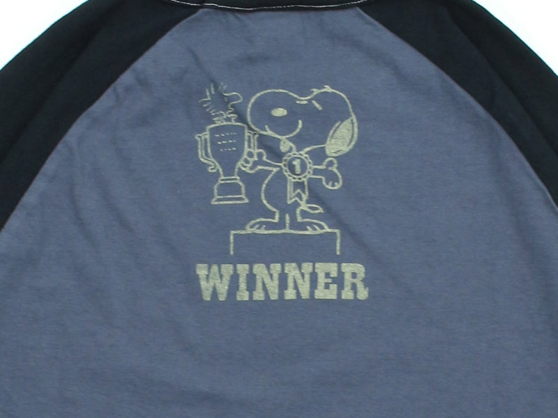 TMC2631 / TOYS McCOY PEANUTS CROPPED RAGLAN TEE　SNOOPY " MOTOCROSS CHAMPIONSHIP "
