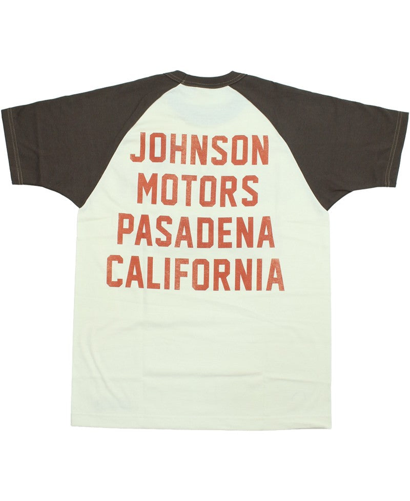 TMC2635 / TOYS McCOY ON ANY SUNDAY RAGLAN TEE " JOHNSON MOTORS "