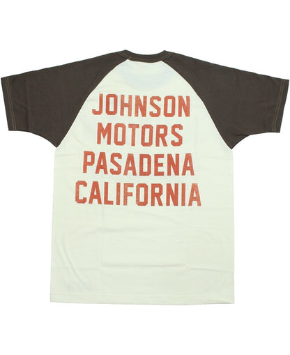 TMC2635 / TOYS McCOY ON ANY SUNDAY RAGLAN TEE " JOHNSON MOTORS "