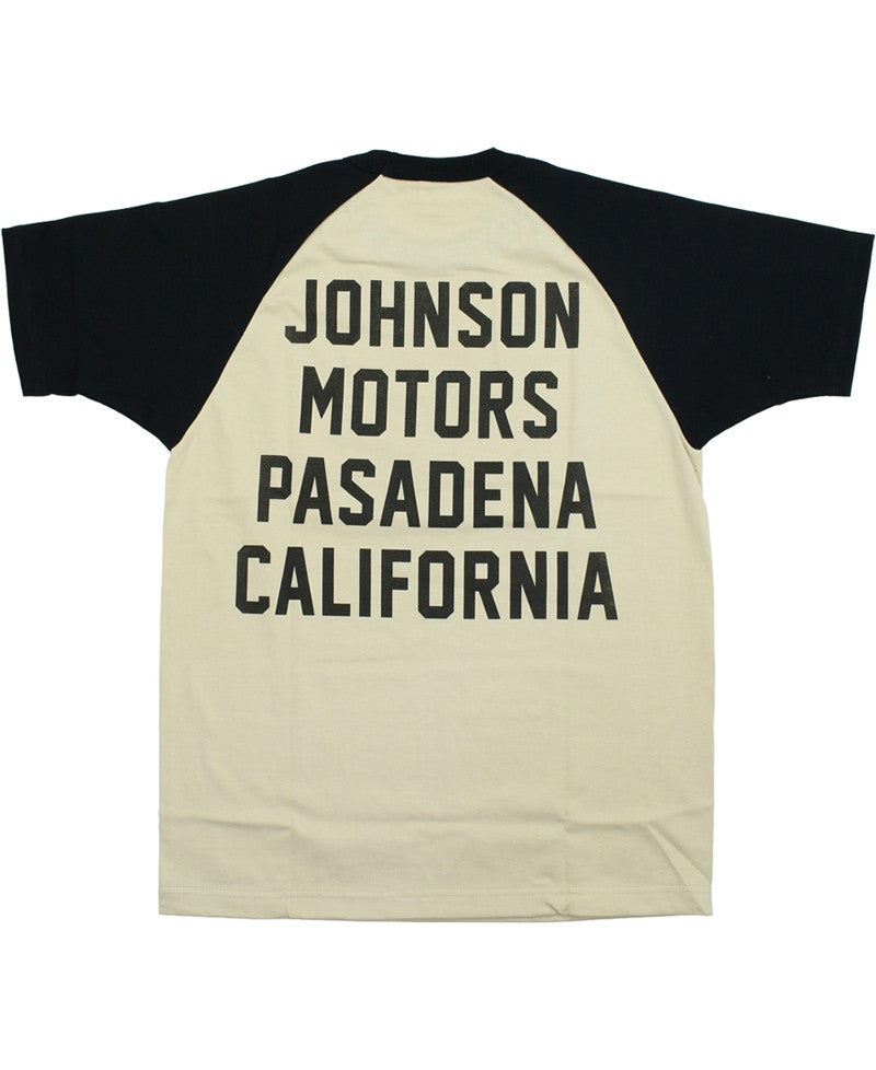 TMC2635 / TOYS McCOY ON ANY SUNDAY RAGLAN TEE " JOHNSON MOTORS "