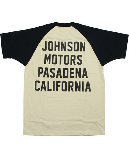 TMC2635 / TOYS McCOY ON ANY SUNDAY RAGLAN TEE " JOHNSON MOTORS "