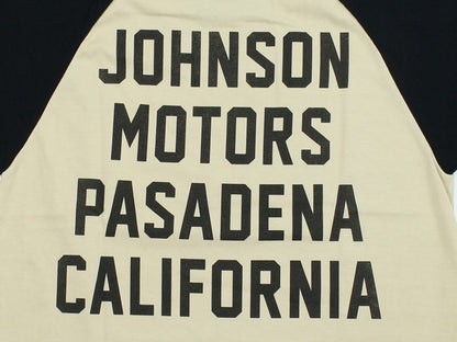 TMC2635 / TOYS McCOY ON ANY SUNDAY RAGLAN TEE " JOHNSON MOTORS "