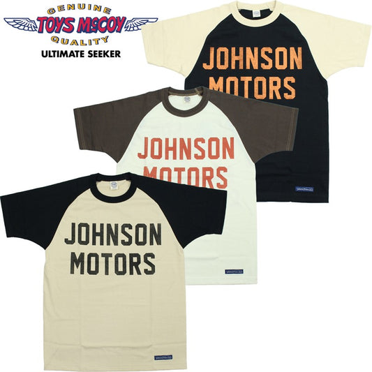TMC2635 / TOYS McCOY ON ANY SUNDAY RAGLAN TEE " JOHNSON MOTORS "