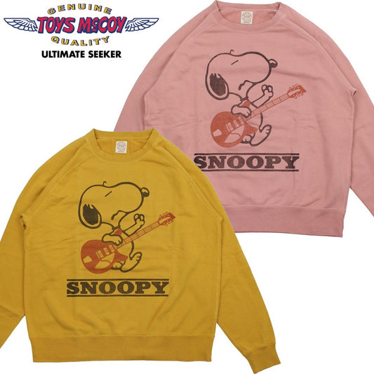 TMC2650 / TOYS McCOY GARMENT DYING SWEAT SHIRT SNOOPY "ALL I CARE ABOUT IS MY MUSIC!"
