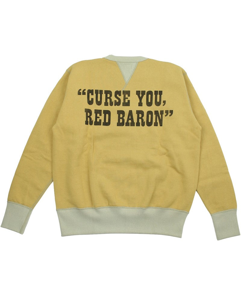 TMC2651 / TOYS McCOY HEAVYWEIGHT SWEAT SHIRT SNOOPY "CURSE YOU RED BARON"