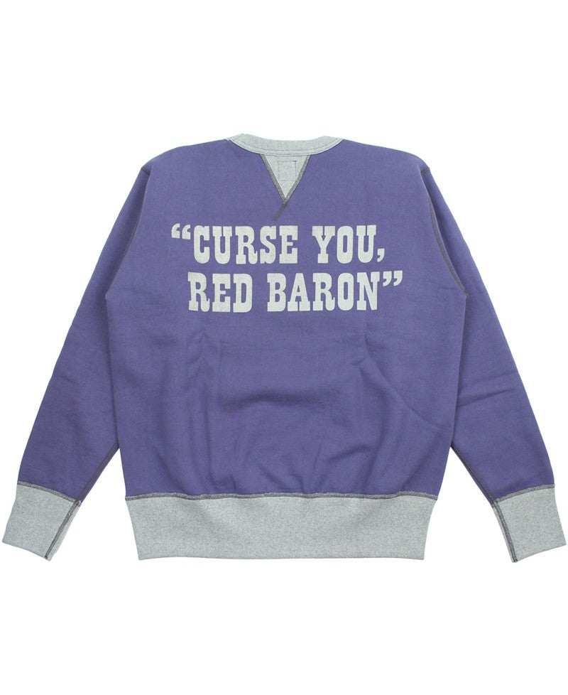 TMC2651 / TOYS McCOY HEAVYWEIGHT SWEAT SHIRT SNOOPY "CURSE YOU RED BARON"