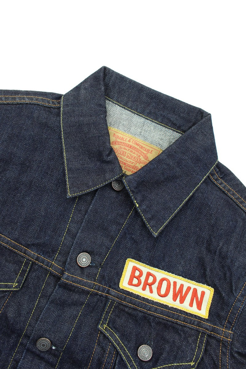 TMJ2503 / TOYS McCOY DENIM JACKET LOT 687XX SNOOPY " BORN FREE! SANTA ROSA "