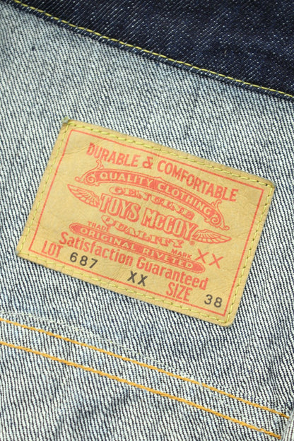 TMJ2503 / TOYS McCOY DENIM JACKET LOT 687XX SNOOPY " BORN FREE! SANTA ROSA "