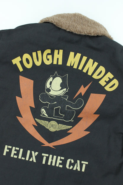 TMJ2522 / TOYS McCOY N-1 DECK JACKET FELIX THE CAT "TOUGH MINDED"