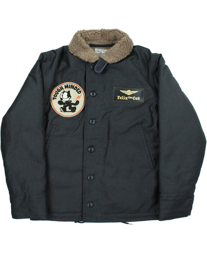 TMJ2522 / TOYS McCOY N-1 DECK JACKET FELIX THE CAT "TOUGH MINDED"