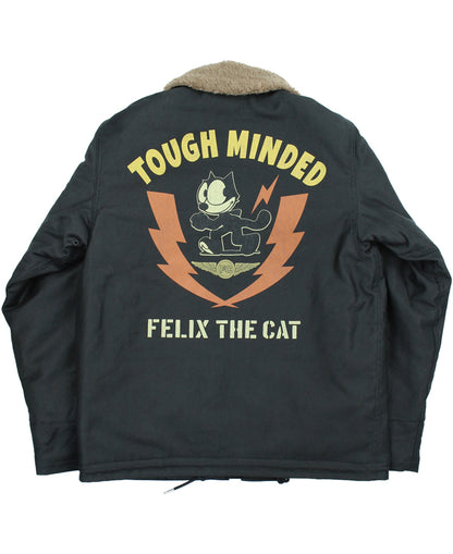 TMJ2522 / TOYS McCOY N-1 DECK JACKET FELIX THE CAT "TOUGH MINDED"