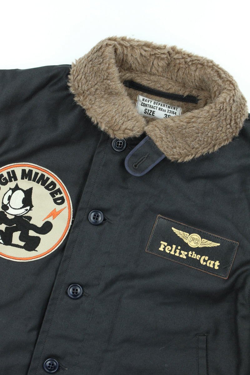 TMJ2522 / TOYS McCOY N-1 DECK JACKET FELIX THE CAT "TOUGH MINDED"