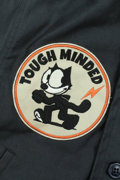 TMJ2522 / TOYS McCOY N-1 DECK JACKET FELIX THE CAT "TOUGH MINDED"