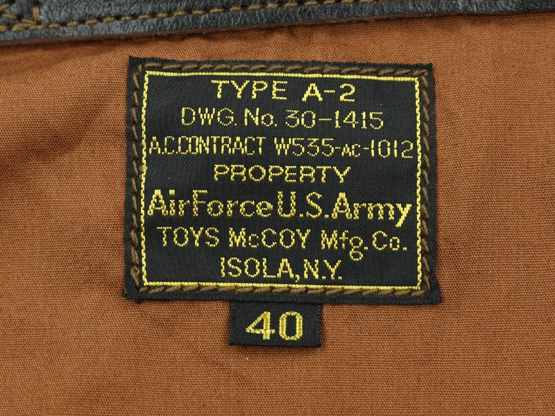 TMJ2602 / TOYS McCOY TYPE A-2 TOYS McCOY MFG. CO.351BG 508BS "BAGS INC."